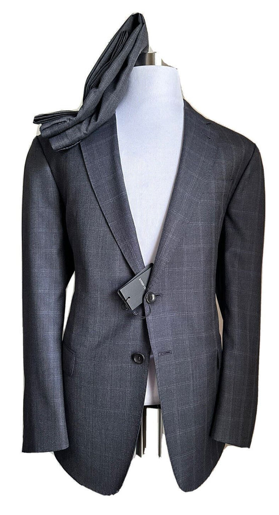 Новый мужской светлый костюм из шерсти и шелка от Giorgio Armani за 3095 долларов SOLID DARK 48R US/58R Eu Ita