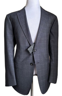 Новый мужской светлый костюм из шерсти и шелка от Giorgio Armani за 3095 долларов SOLID DARK 48R US/58R Eu Ita