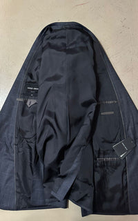 Новый мужской светлый костюм из шерсти и шелка от Giorgio Armani за 3095 долларов SOLID DARK 48R US/58R Eu Ita