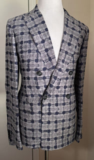 СЗТ $3495 Giorgio Armani Мужская спортивная куртка Блейзер Синий 42R США/52R ЕС Италия