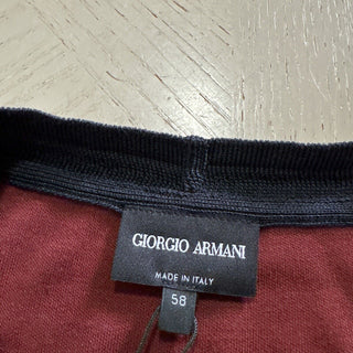 Мужская футболка Giorgio Armani, бордовый цвет, 48 долларов США/58 евро (XXL), NWT 575 долларов США