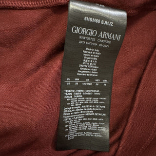 Мужская футболка Giorgio Armani, бордовый цвет, 48 долларов США/58 евро (XXL), NWT 575 долларов США