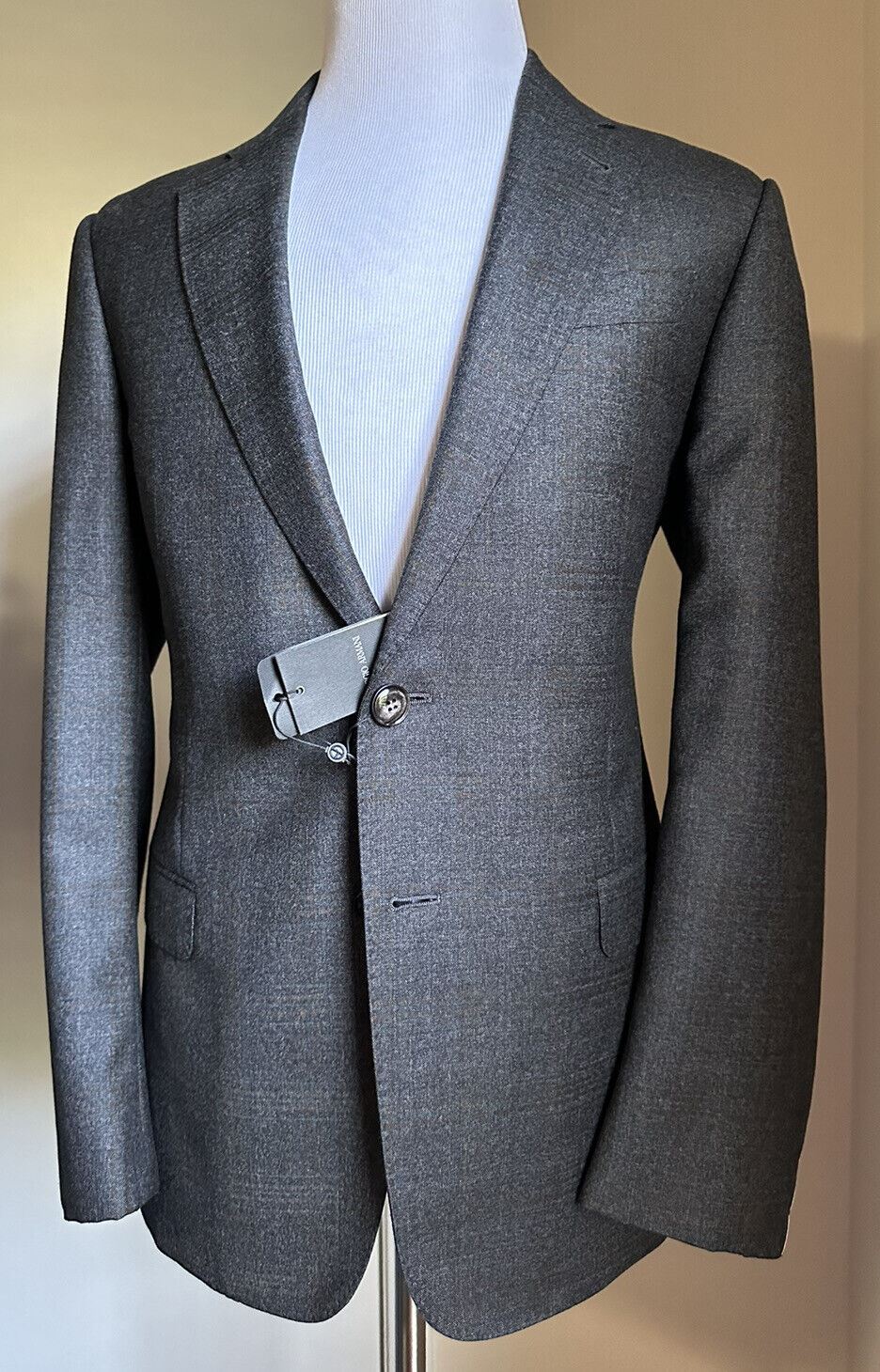 Neu mit Etikett: 2395 $ Giorgio Armani Herren Karierter Sportmantel Jacke Blazer Braun 40S US/50S E