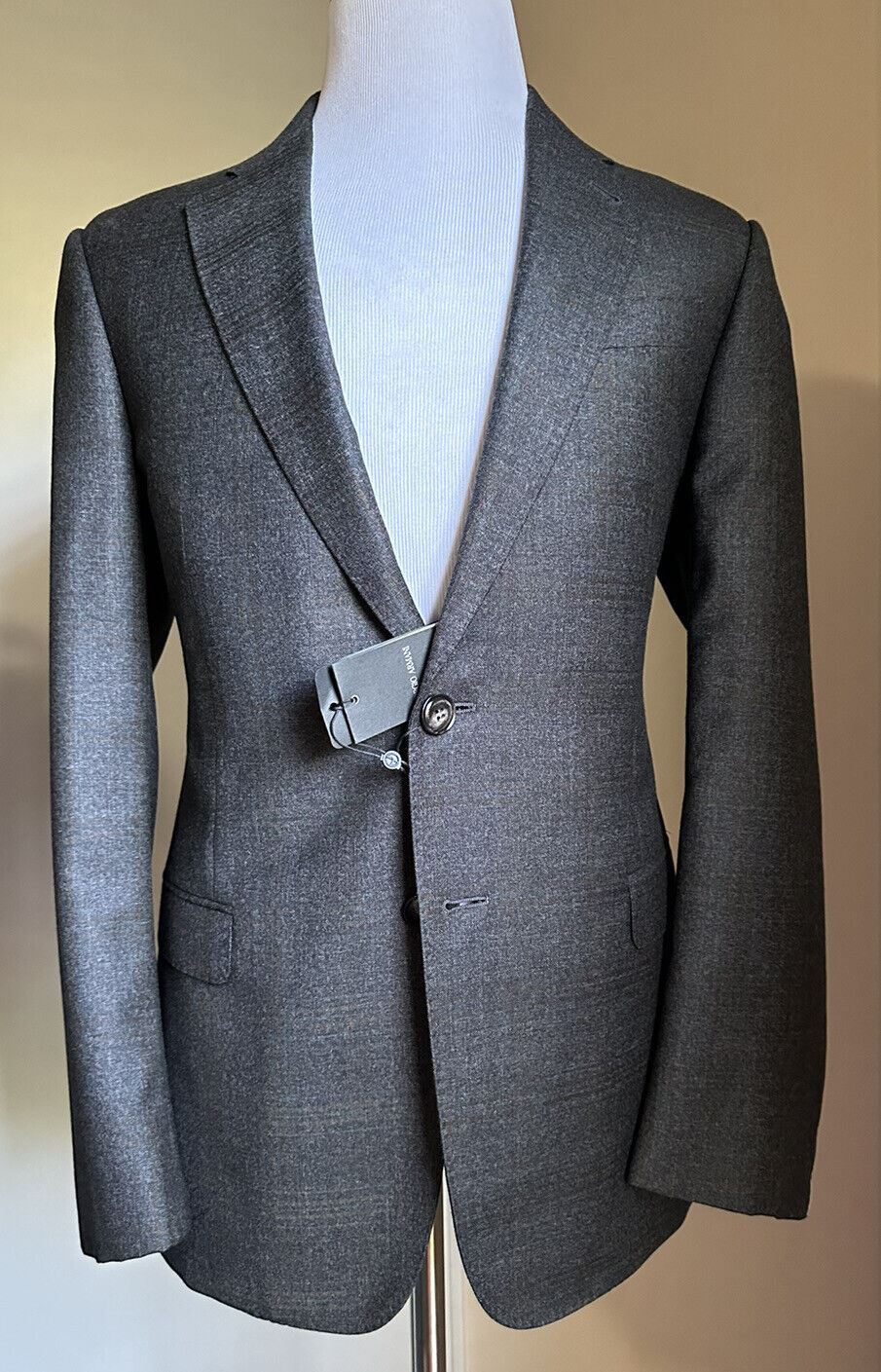 Neu mit Etikett: 2395 $ Giorgio Armani Herren Karierter Sportmantel Jacke Blazer Braun 40S US/50S E