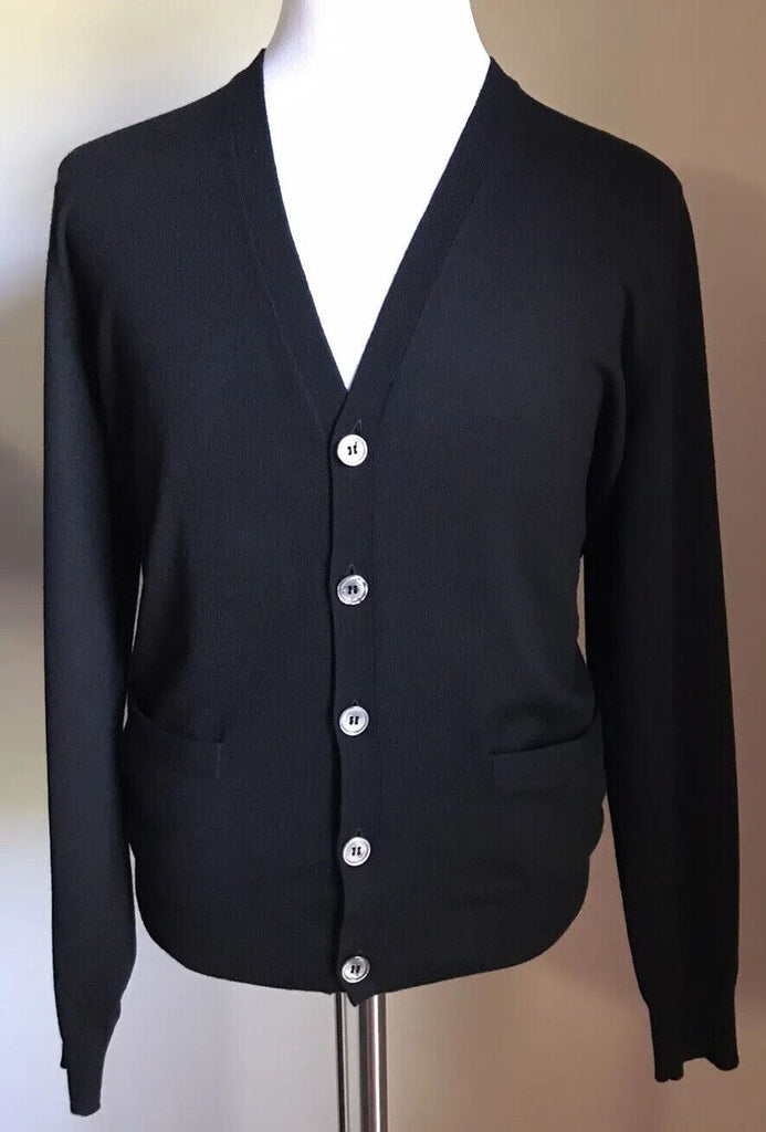 NWT $1295 Ralph Lauren Purple Label Мужской кашемировый кардиган-свитер Черный XL Ital