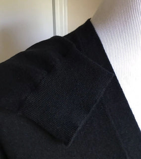 NWT $1295 Ralph Lauren Purple Label Мужской кашемировый кардиган-свитер Черный XL Ital