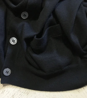 NWT $1295 Ralph Lauren Purple Label Мужской кашемировый кардиган-свитер Черный XL Ital