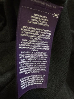 NWT $1295 Ralph Lauren Purple Label Мужской кашемировый кардиган-свитер Черный XL Ital
