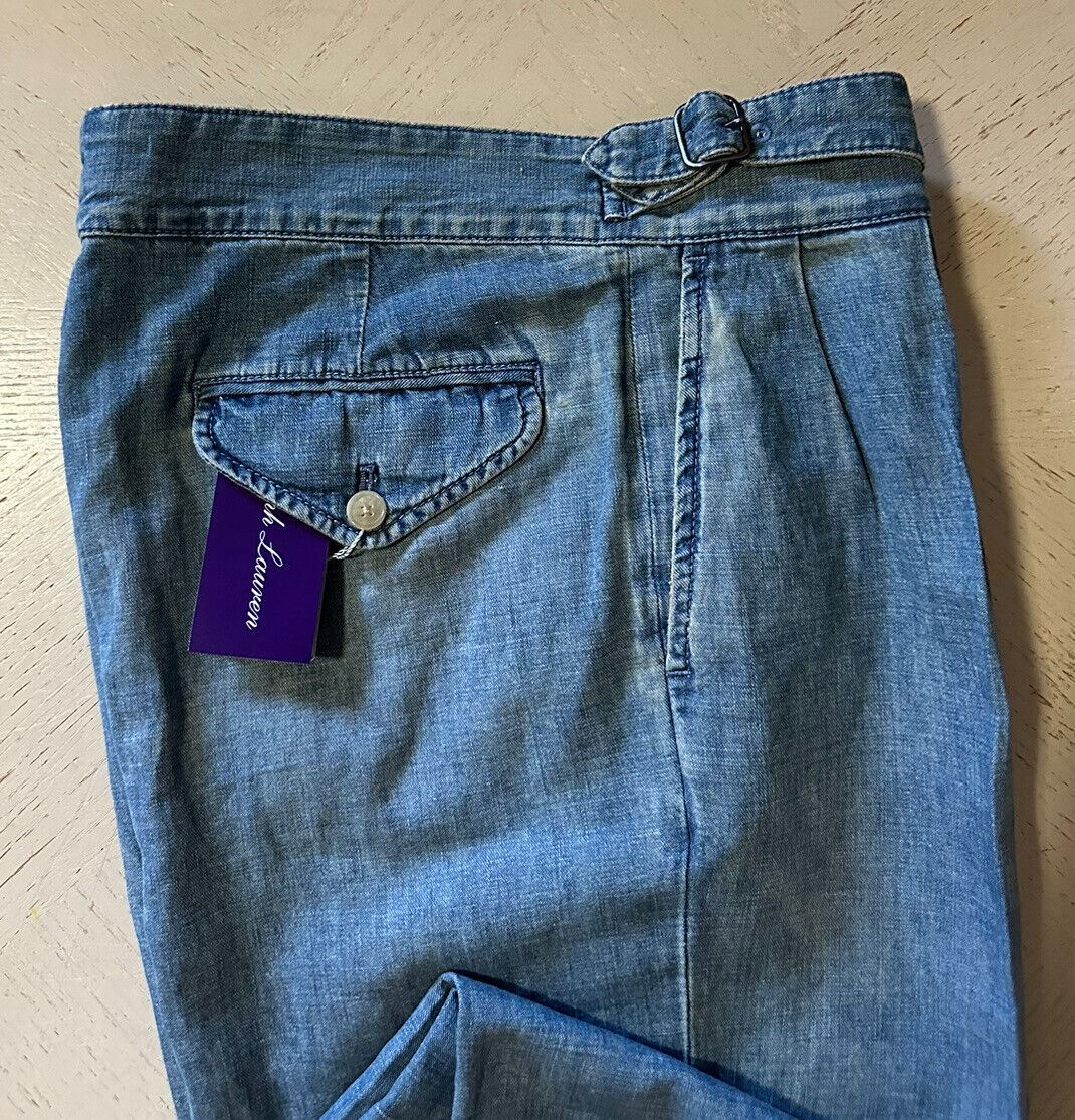 Мужские джинсы NWT Ralph Lauren Purple Label, синие, 32x34, США (48 ЕС), Италия