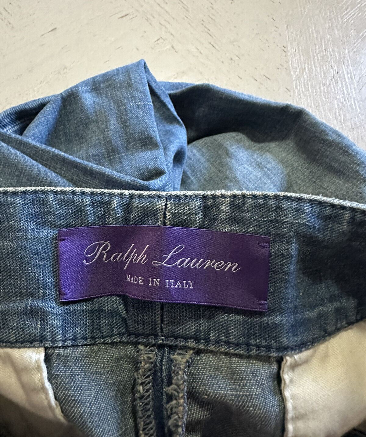 NWT Ralph Lauren Purple Label Men Jeans Pants Blue 34x32 US ( 48 Eu ) Italy