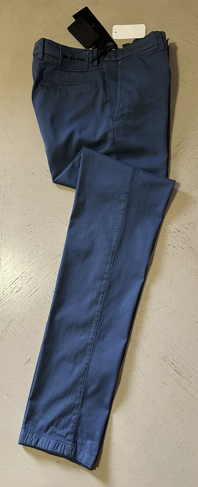 Neu mit Etikett: 1895 $ Kiton Herren-Hose aus Baumwollmischung, Blau, Größe 30 US/46 EU, Italien ￼