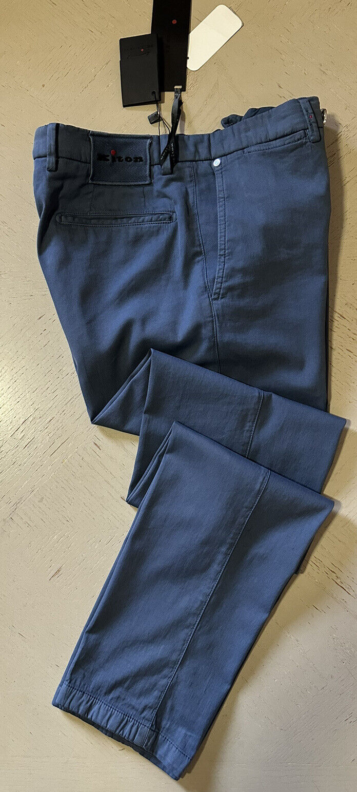 Neu mit Etikett: 1895 $ Kiton Herren-Hose aus Baumwollmischung, Blau, Größe 30 US/46 EU, Italien ￼
