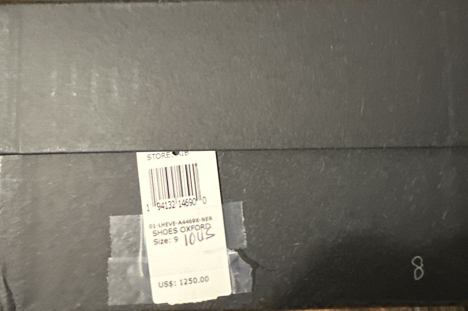 New $1250 Ermenegildo Zegna Couture Oxford Leather Shoes Black 10 US Italy