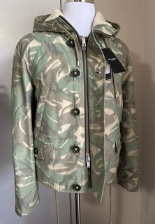 Новая ПАРКА-КАПУШЕ КАМУФЛЯЖНАЯ MILI от Saint Laurent, $3390. Куртка Пальто 42 США/52 ЕС