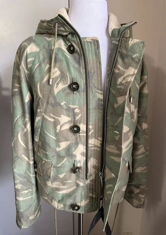 New $3390 Saint Laurent PARKA CAPUCHE CAMOUFLAGE MILI. Jacket Coat 44 US/54 Eu