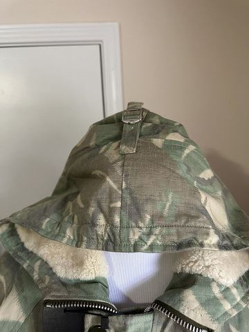 New $3390 Saint Laurent PARKA CAPUCHE CAMOUFLAGE MILI. Jacket Coat 44 US/54 Eu