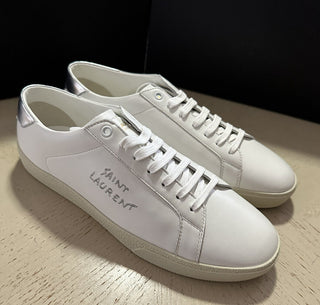 NIB Saint Laurent Мужские кожаные кроссовки белые 9 US/42 EU Италия