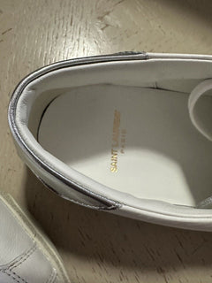 NIB Saint Laurent Мужские кожаные кроссовки белые 9 US/42 EU Италия