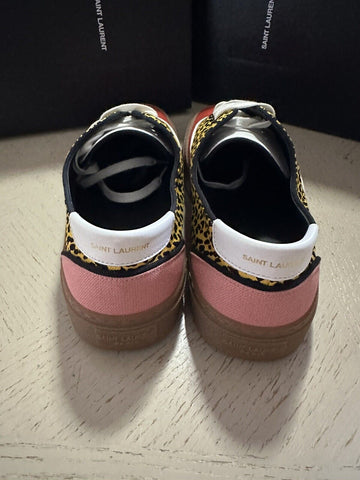 NIB Saint Laurent Men’s Canvas Sneakers Shoes Yellow/Red 11 US/44 Eu Italy