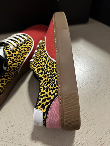 NIB Saint Laurent Men’s Canvas Sneakers Shoes Yellow/Red 11 US/44 Eu Italy