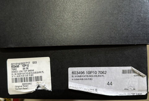 NIB Saint Laurent Men’s Canvas Sneakers Shoes Yellow/Red 11 US/44 Eu Italy