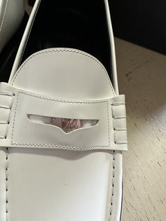 СПИ $845 Saint Laurent Мужские лоферы TEDDY 10 PENNY белые 10,5 США/43,5 ЕС
