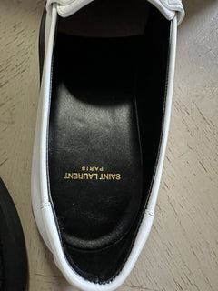 СПИ $845 Saint Laurent Мужские лоферы TEDDY 10 PENNY белые 10,5 США/43,5 ЕС
