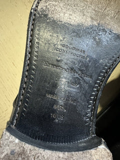 1395 $ Ermenegildo Zegna Couture Leder-Loafer-Schuhe Schwarz 10 US/43 Eu Italien