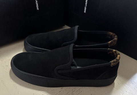 NIB Saint Laurent Men’s Suede Sneakers Shoes Black 8 US/41 Eu Italy