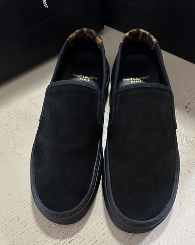 NIB Saint Laurent Men’s Suede Sneakers Shoes Black 8 US/41 Eu Italy
