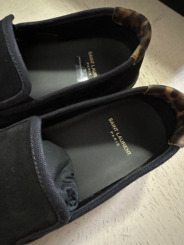 NIB Saint Laurent Men’s Suede Sneakers Shoes Black 8 US/41 Eu Italy