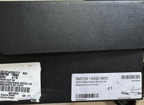 NIB Saint Laurent Men’s Suede Sneakers Shoes Black 8 US/41 Eu Italy