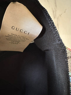 Мужская бейсболка с принтом тигра NWT Gucci, бежевый/коричневый/черный размер M