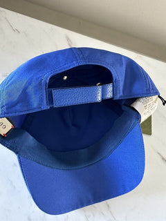 Мужская бейсболка NWT Gucci с логотипом GG, королевский синий размер L
