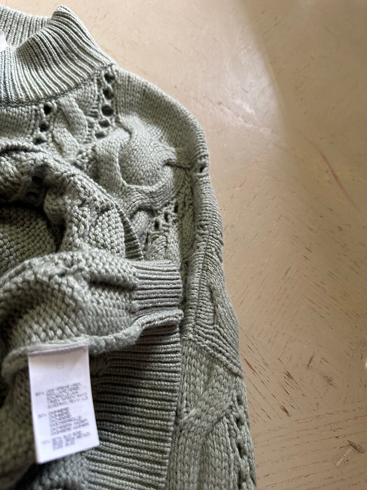 Новый женский свитер из натуральной шерсти Brunello Cucinelli стоимостью 2995 долларов США, зеленый L