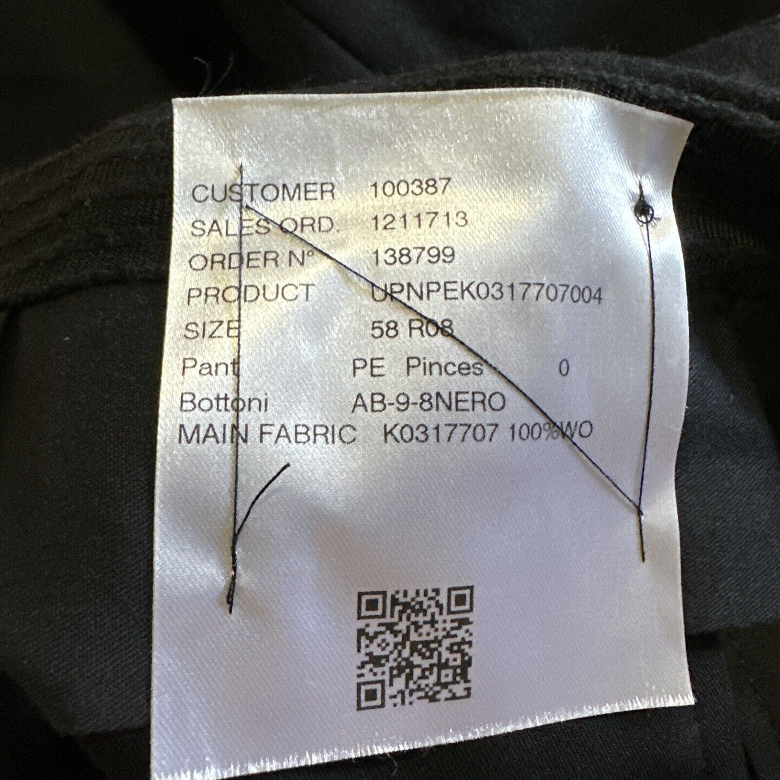 NWT $1795 Kiton Men’s Dress Pants Navy 40 US Hand made in Italy