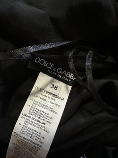 Новое платье DOLCE&amp;GABBANA Charmeuse St.Pois Grande, чёрный/белый, 38/4, Италия, $2595