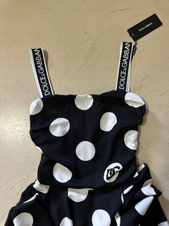 Новое платье DOLCE&amp;GABBANA Charmeuse St.Pois Grande, чёрный/белый, 38/4, Италия, $2595
