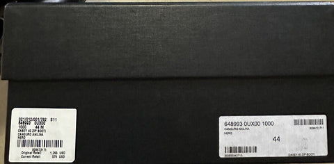 NIB $ 1295 Saint Laurent Herren Lederstiefel Schuhe Schwarz 11 US / 44 Eu Italien