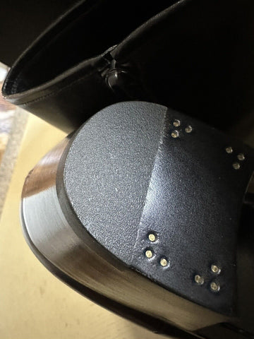 NIB $ 1295 Saint Laurent Herren Lederstiefel Schuhe Schwarz 11 US / 44 Eu Italien