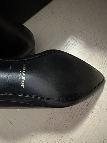 NIB $ 1295 Saint Laurent Herren Lederstiefel Schuhe Schwarz 11 US / 44 Eu Italien