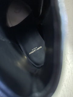 NIB $1295 Мужские кожаные ботинки Saint Laurent Туфли черные 11 США / 44 ЕС Италия
