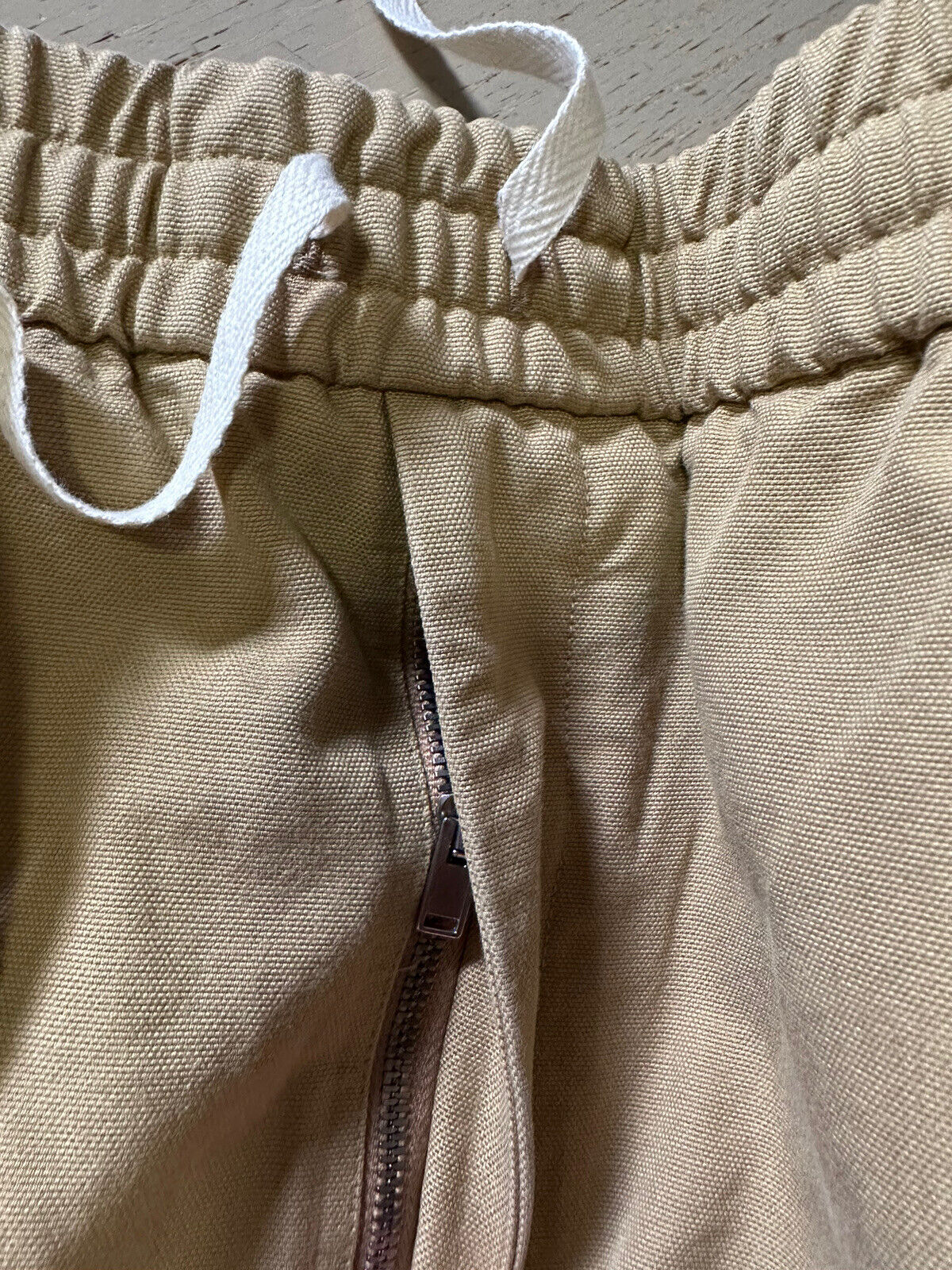 NWT $1400 Gucci Men Lweight Cotton Canvas Short Pants DK Beige/ Mul. 40 US/56 Eu