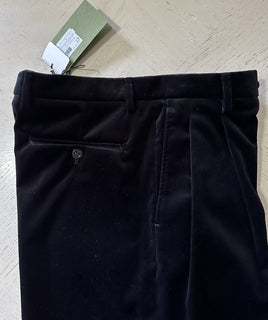 СЗТ $1200 Gucci Мужские вельветовые эластичные бархатные короткие брюки черные 34 США/50 ЕС