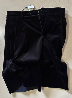СЗТ $1200 Gucci Мужские вельветовые эластичные бархатные короткие брюки черные 34 США/50 ЕС