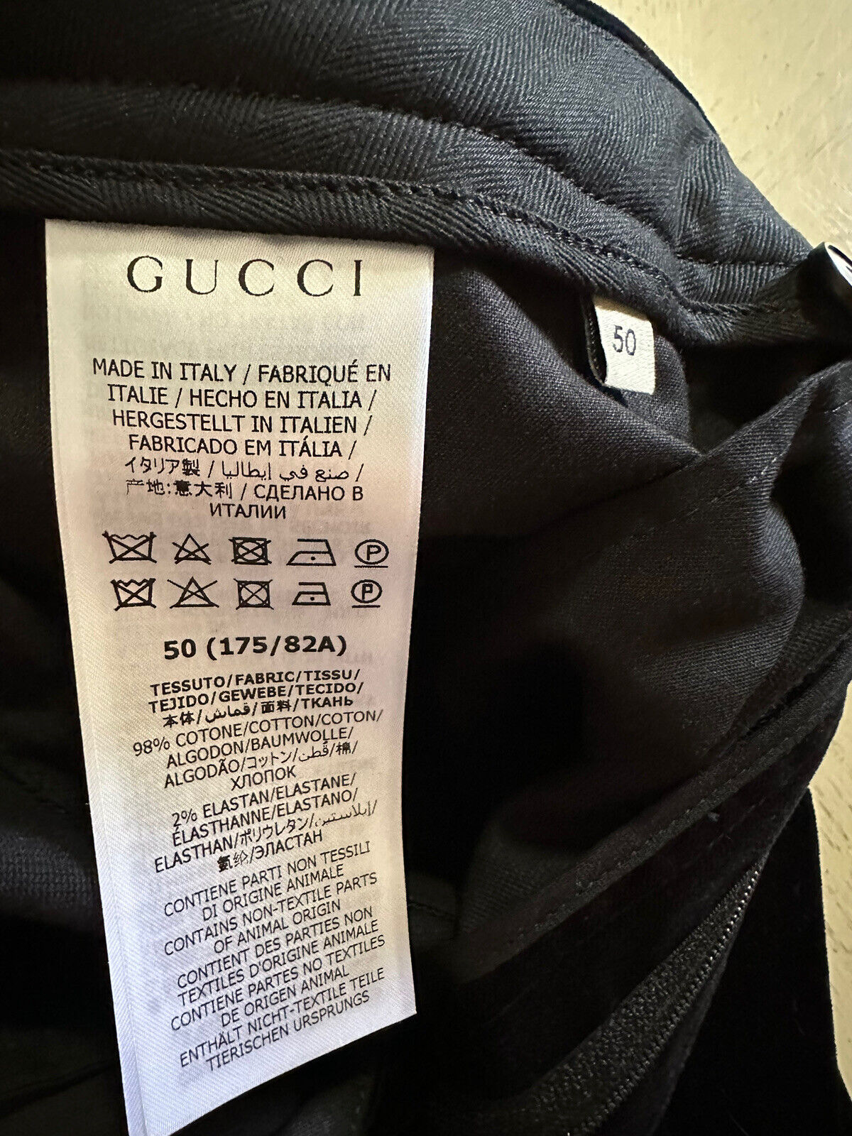 NWT $1200 Gucci Men Corduroy Stretch Velvet Short Pants Black 34 US/50 Eu