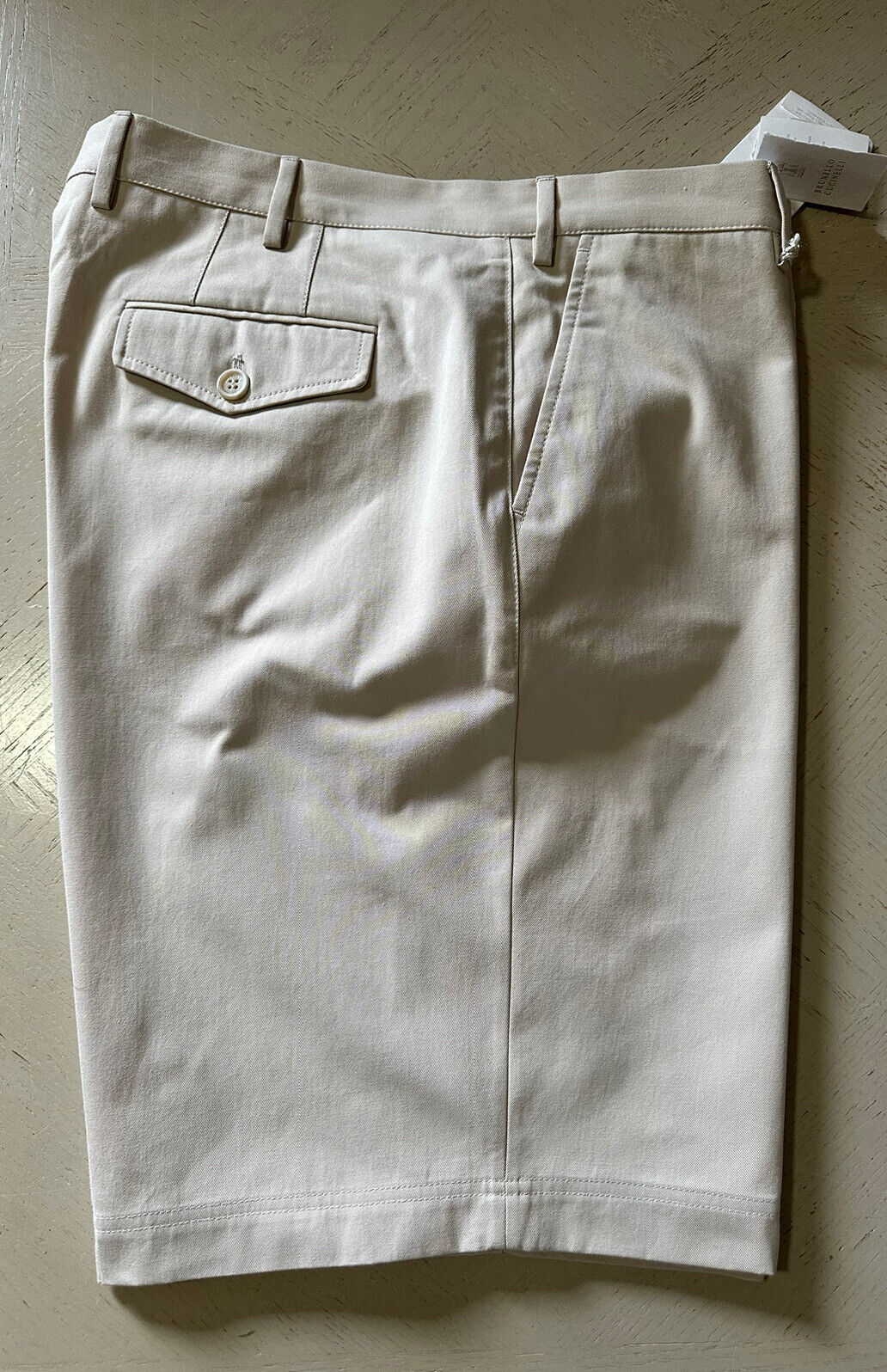 NWT $695 Brunello Cucinelli Men’s Short Pants Ivory 40 US/56 Eu