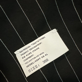NWT $2695 Ralph Lauren Purple Label Мужской пиджак в черную полоску 38R US/49R E