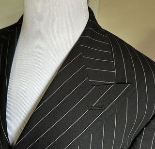 NWT $2695 Ralph Lauren Purple Label Мужской пиджак в черную полоску 38R US/49R E