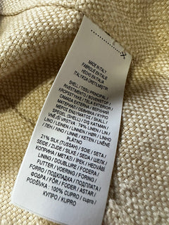 NWT $2895 Ralph Lauren Purple Label Мужской льняной пиджак Тон/Кремовый 40R США